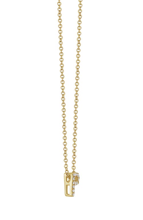 Bony Levy 18k Gold Pavé Diamond Initial Pendant Necklace In 18k Yellow Gold - P