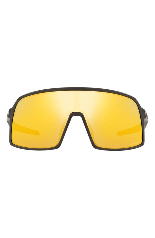 Oakley Shield Sunglasses In Matte Carbon/prizm 24k