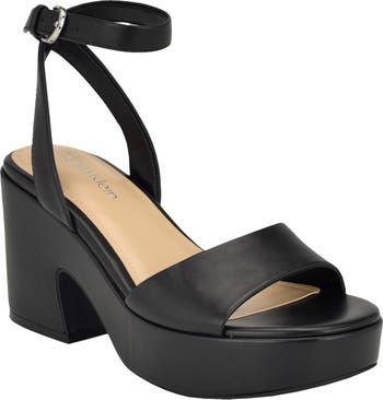 Calvin Klein Summer Ankle Strap Platform Sandal (Women) | Nordstrom