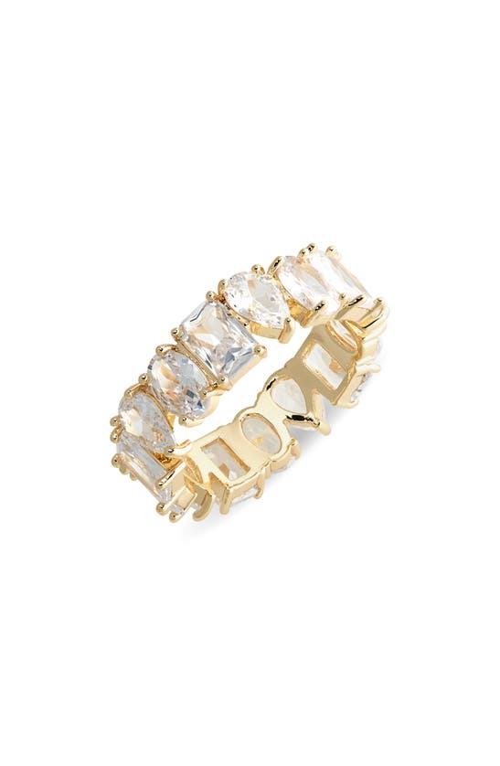 Nordstrom Rack Cz Mix Shape Ring In Clear Gold