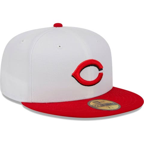 Men's New Era Black Cincinnati Reds Pastel Undervisor 59FIFTY Fitted Hat