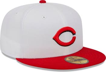 Cincinnati Reds New Era State 59FIFTY Fitted Hat - White/Red