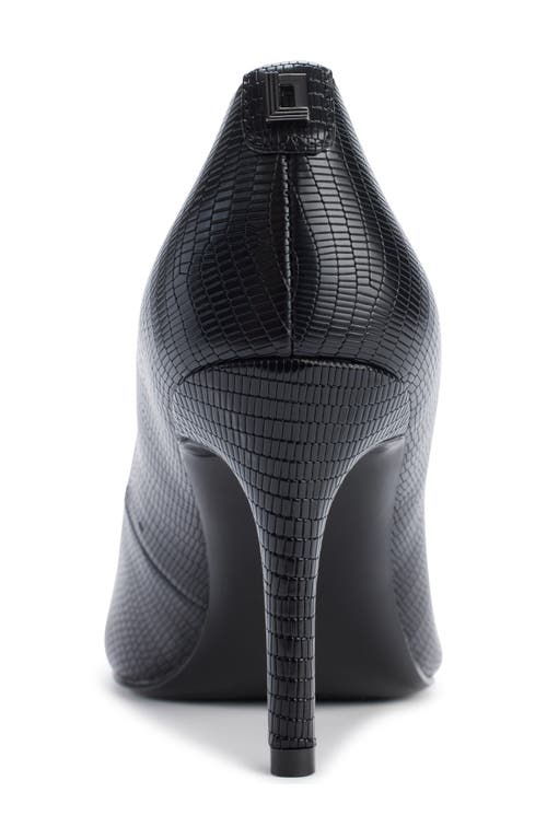Shop Karl Lagerfeld Paris Royale Pointed Toe Pump In Black