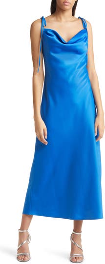 WAYF The Beverly Cowl Neck Midi Dress | Nordstrom