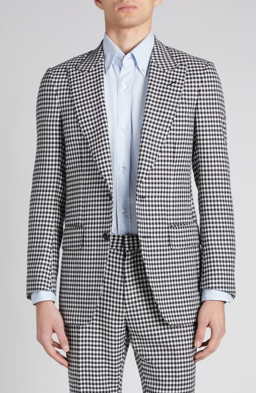 Tom Ford Atticus Tattersall Wool & Cashmere Suit In Zblaw Black/white