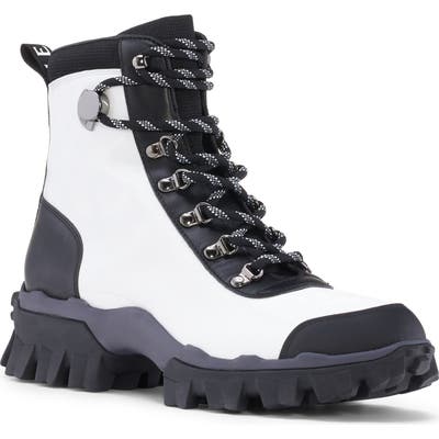 Moncler Helis Hiking Boot, White