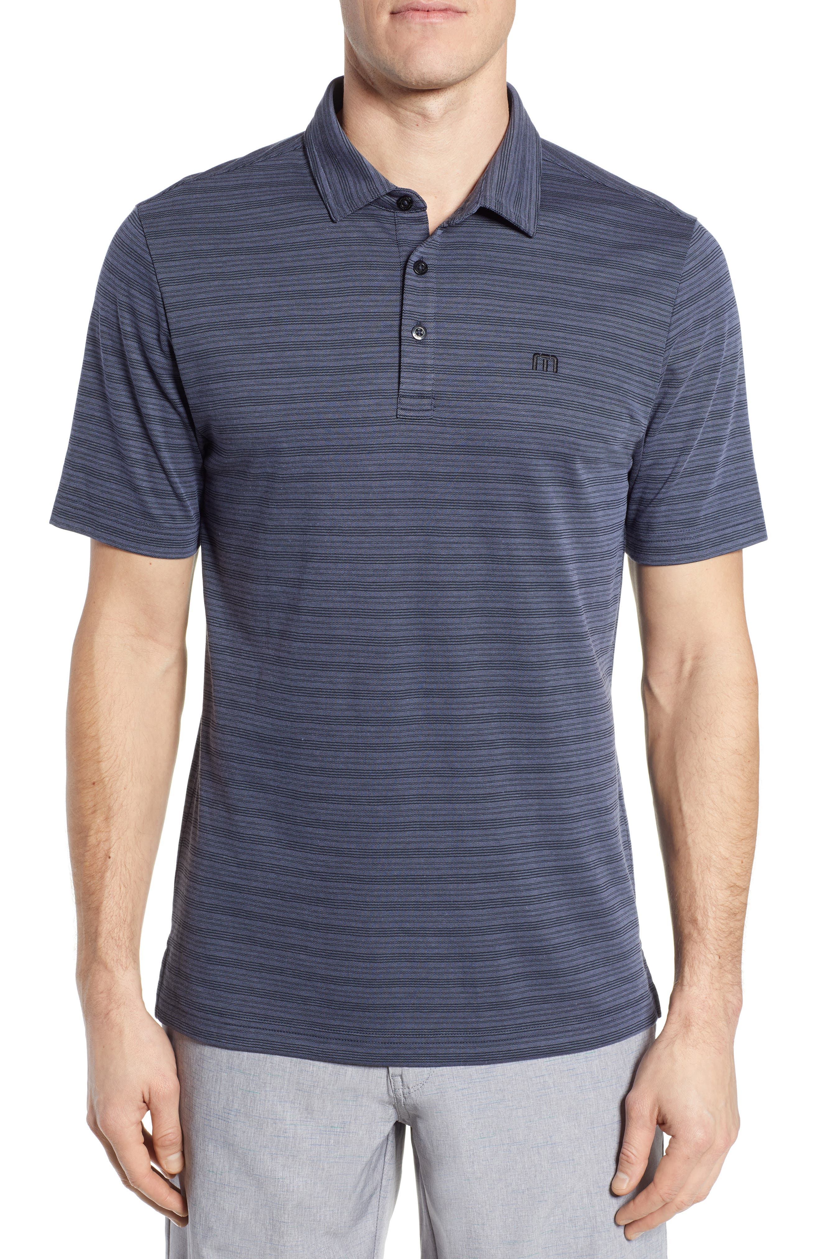 Travismathew Pto Regular Fit Polo, Blue