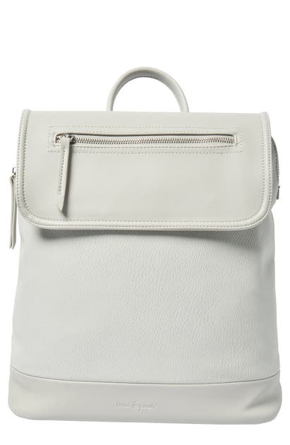 Urban Originals Lovesome Vegan Leather Backpack In Light Grey