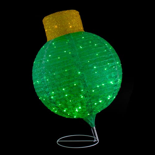 Northlight Led Lighted Twinkling Commercial Outdoor Tinsel Onion Christmas Ornament In Green