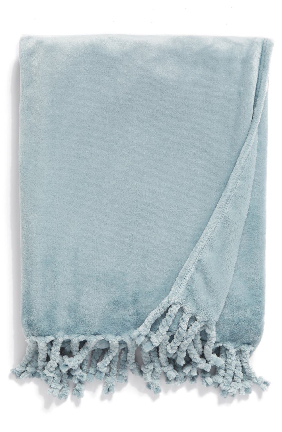 NORDSTROM AT HOME,
                            Kennebunk Bliss Plush Throw,
                            Main thumbnail 511, color,
                            449