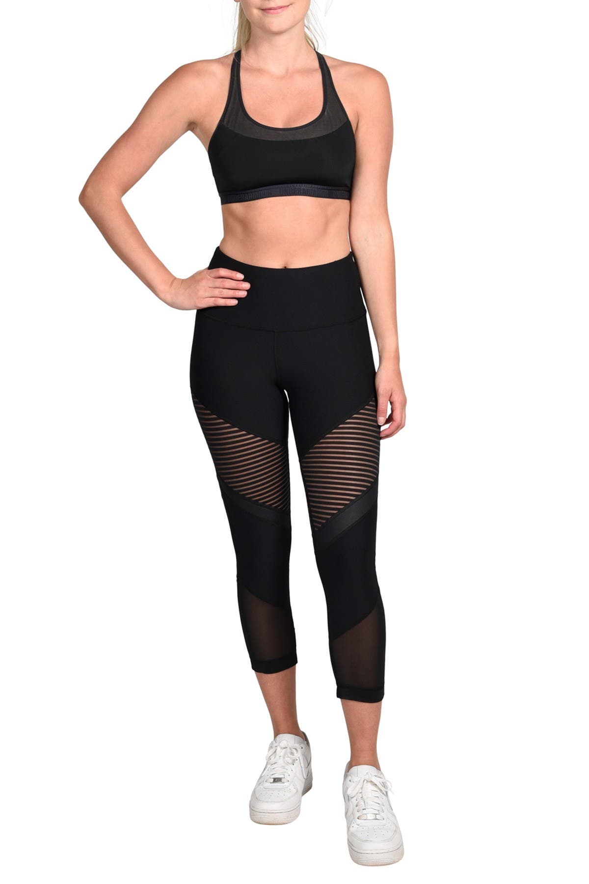 capri mesh leggings