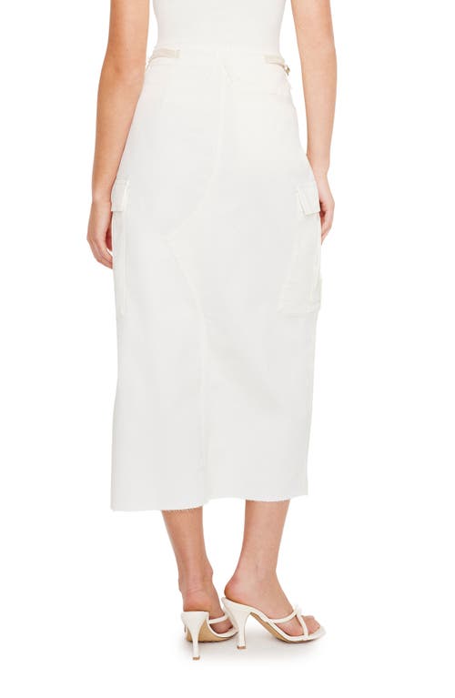 Shop Good American Cargo Midi Skirt In Cloud White001