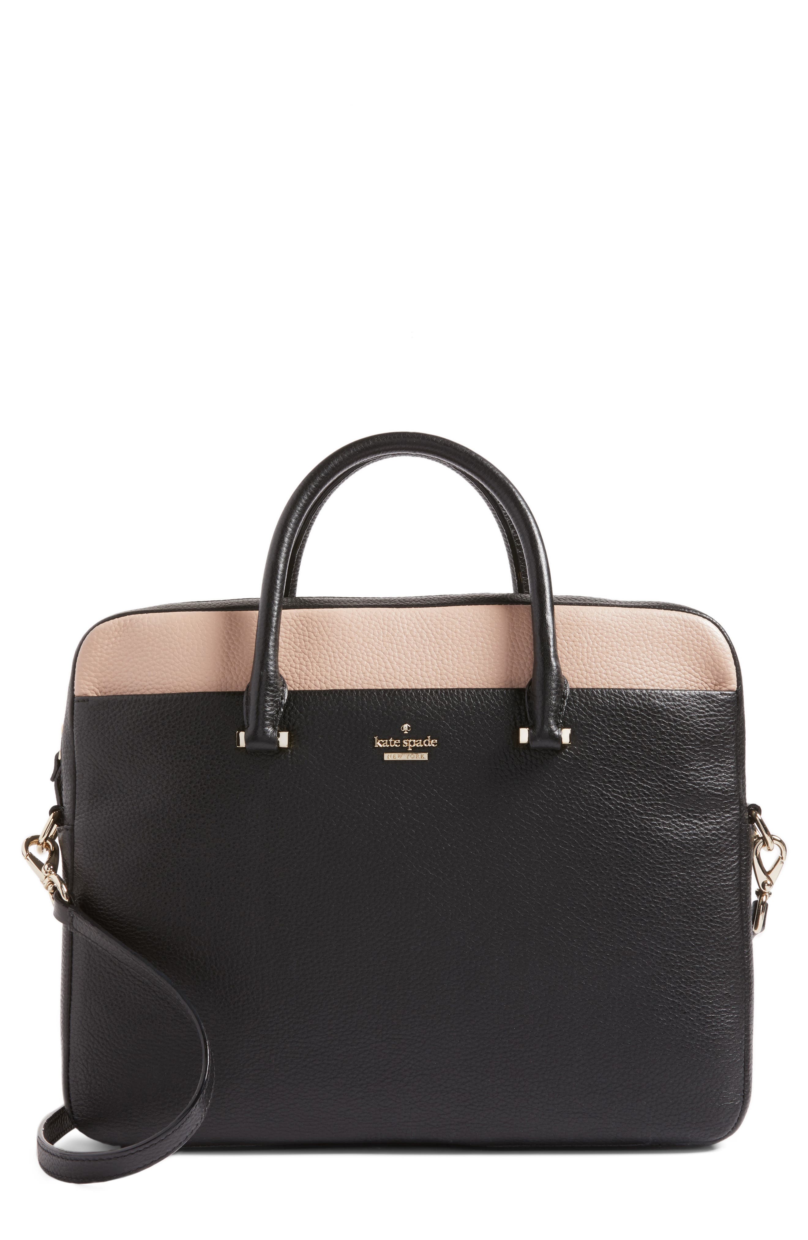 kate spade new york 13inch colorblock leather laptop case (Nordstrom