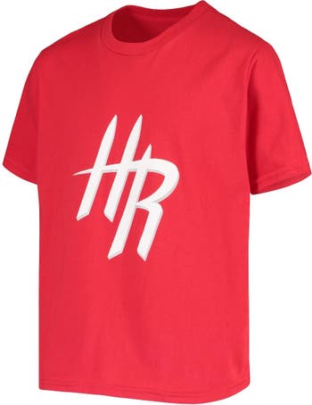 FANATICS Youth Fanatics Branded James Harden Red Houston Rockets Roundabout  Name & Number Throwback T-Shirt