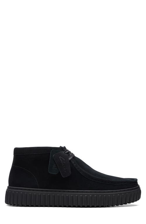 Clarks(r) Torhill Hi Chukka Boot in Black Sde