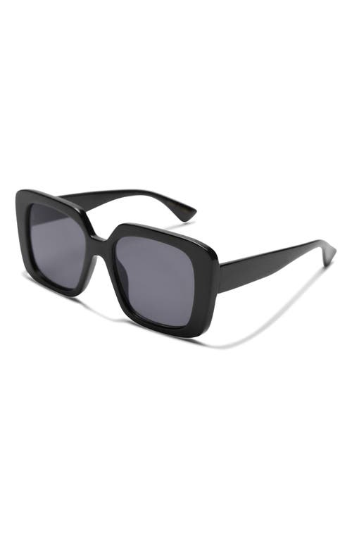 Shop Mango Square Sunglasses In Black