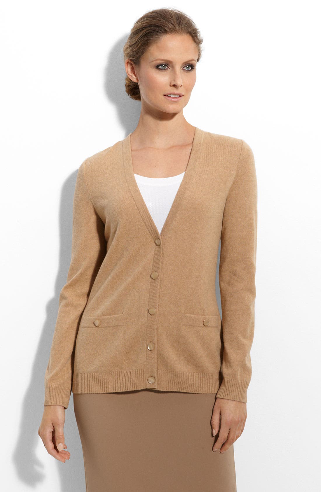 St. John Collection Cashmere Boyfriend Cardigan (Nordstrom Exclusive