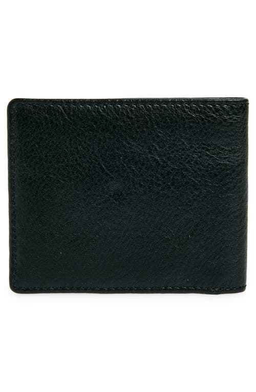 Shop Will Leather Goods Classic Leather Bifold Wallet In Black