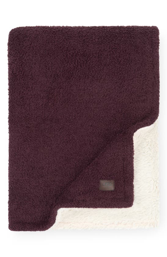Ugg Ana Faux Shearling Throw In Port