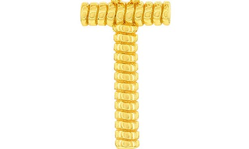 SIMONA SIMONA CROISSANT INITIAL PENDANT NECKLACE 