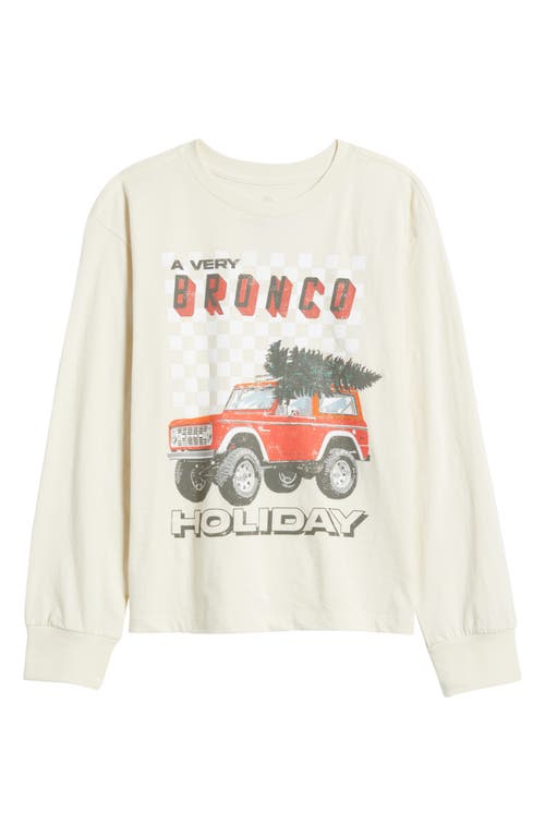 Shop Treasure & Bond Kids' Graphic T-shirt In Ivory Dove Holiday Bronco