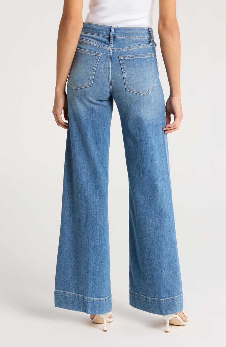 FRAME Le Slim Palazzo Patch Pocket Wide Leg Jeans | Nordstrom