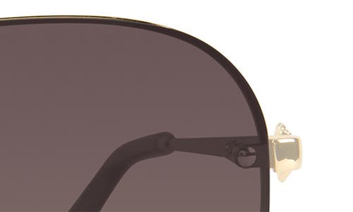 Kurt Geiger London 60mm Aviator Sunglasses In Gold/brown