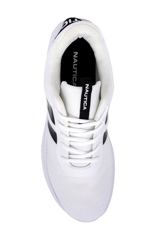 Nautica Athletic Sneaker In White/black