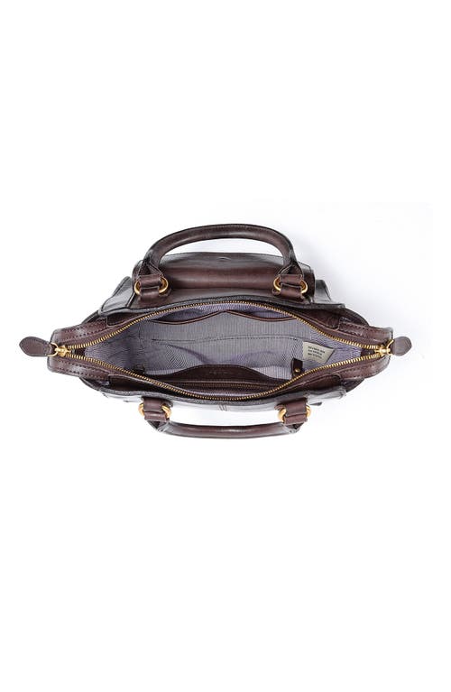 Old Trend Pansy Mini Satchel Bag In Dark Brown