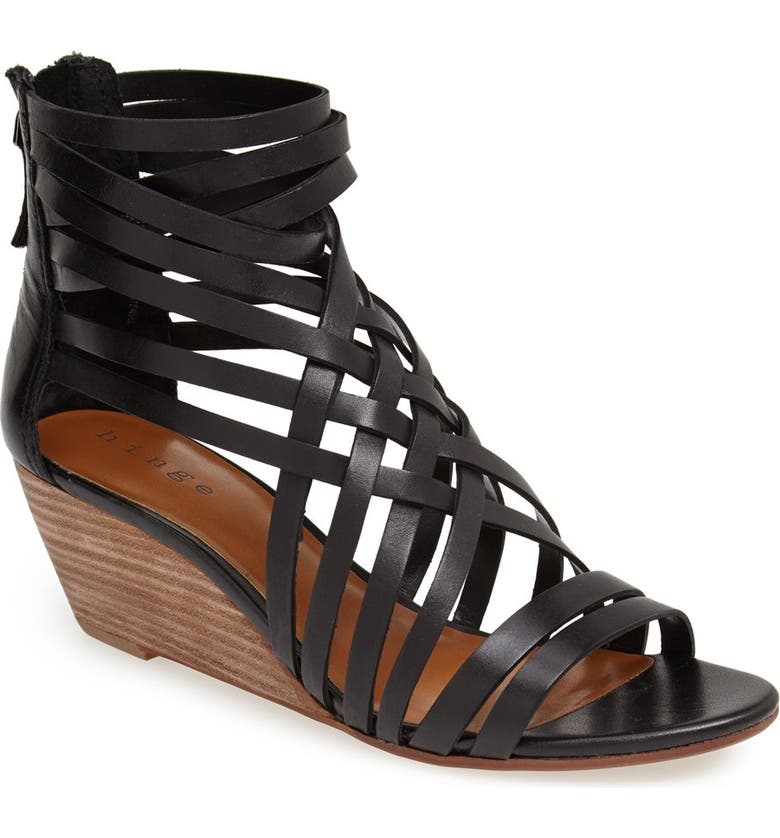Hinge 'Neta' Leather Wedge Sandal (Women) | Nordstrom