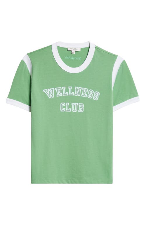 Shop Sporty And Rich Sporty & Rich Wellness Club Graphic T-shirt In Verde