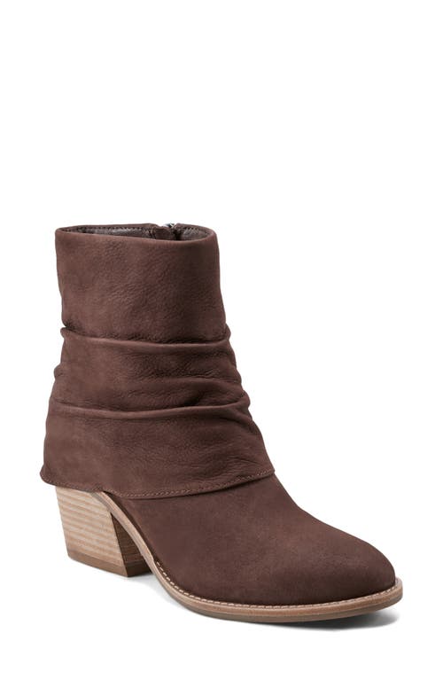 Earth® Savvy Ruched Bootie in Dark Brown 