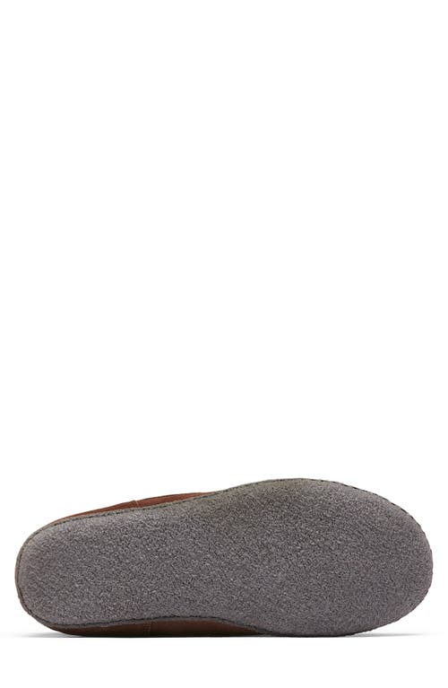 Sorel Manawan Ii Faux Fur Lined Slipper In Tobacco/blackened Brown