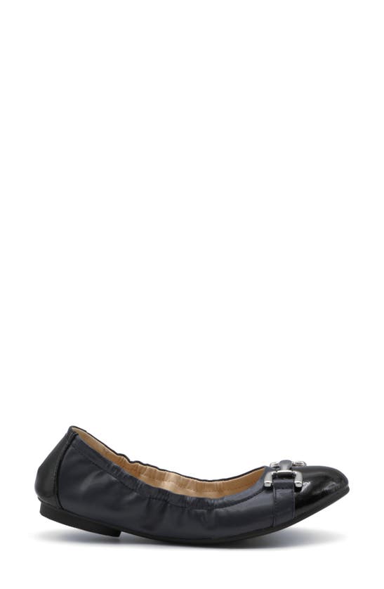 Shop Adrienne Vittadini Cadeeno Metal Bit Ballet Flat In Navy