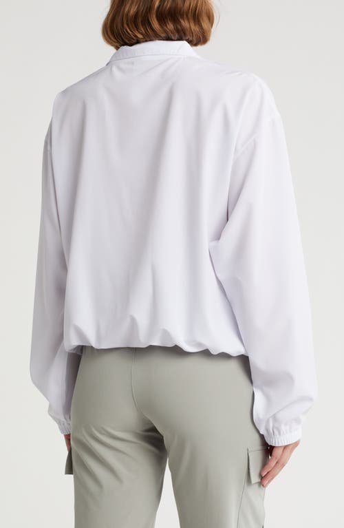 X By Gottex Quarter Zip Jacket In White