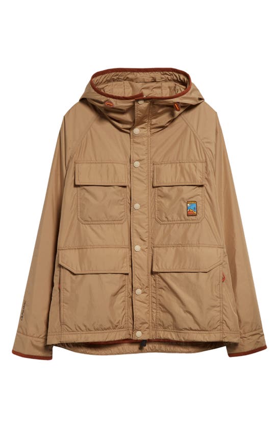 Shop Moncler Grenoble Rutor Hooded Insulated Field Jacket In Dijon