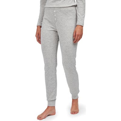 The White Company Spot Pattern Jogger Pajama Pants, Grey