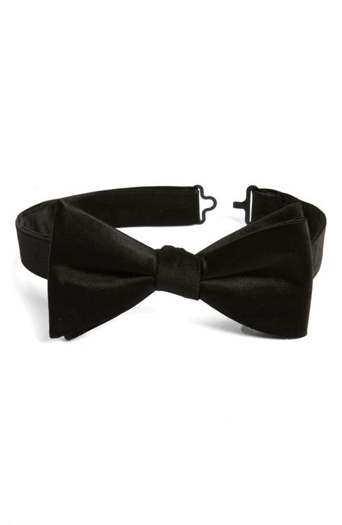 Nordstrom Silk Pre-Tied Bow Tie in Black at Nordstrom