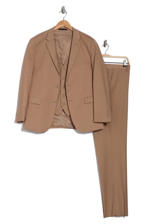 Braveman Classic Fit 3-piece Suit In Tan