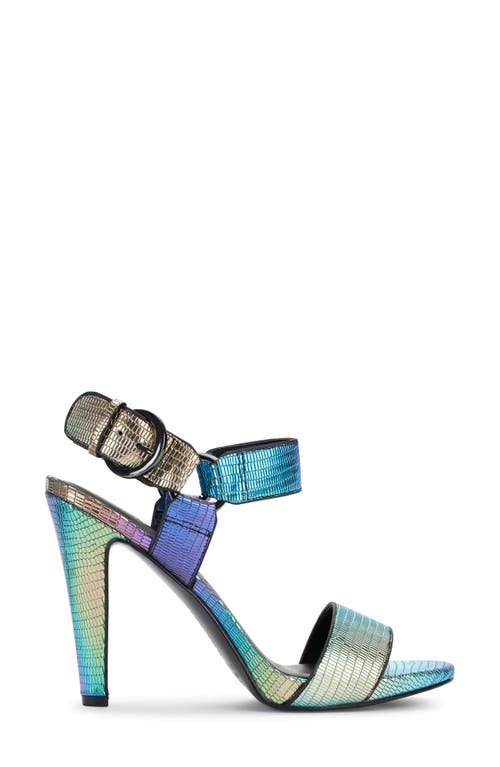 Shop Karl Lagerfeld Paris Cieone Ankle Strap Sandal In Iridescent Multi