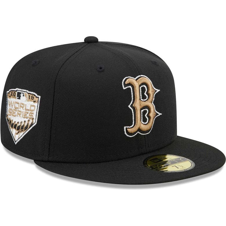 New Era Black Boston Red Sox Wheat Undervisor 59fifty Fitted Hat | ModeSens