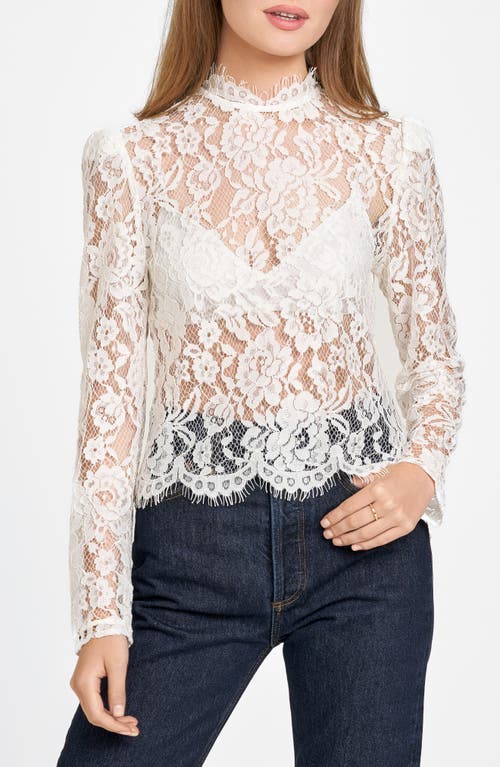 Wayf Nell Lace Top In Ivory