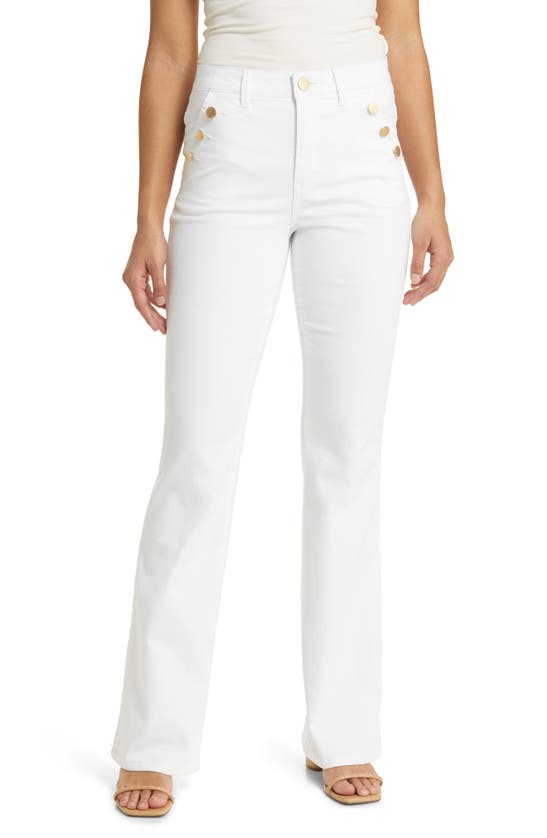 Shop Wit & Wisdom 'ab'solution Skyrise Flare Jeans In Opw Optic