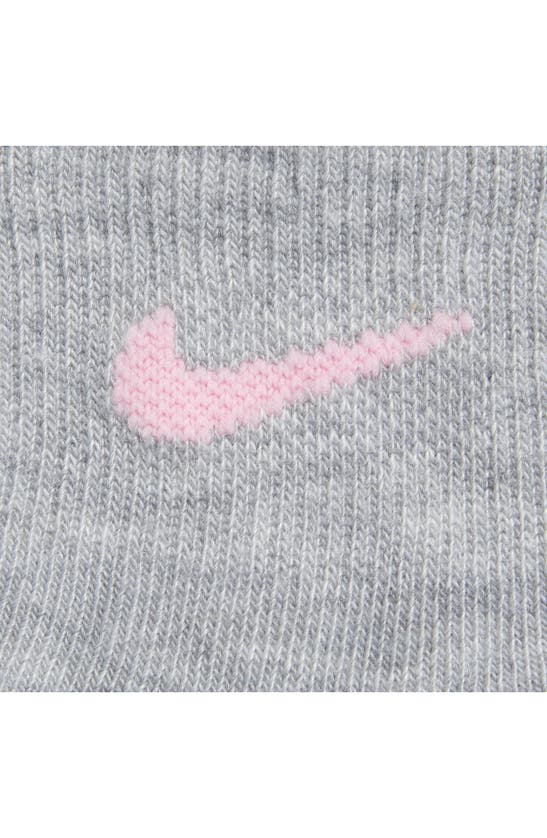 Nike Kids' Swoosh Cushioned Ankle Socks In Doll
