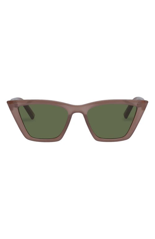 Velodrome 54mm Cat Eye Sunglasses in Parchment /Moss Mono