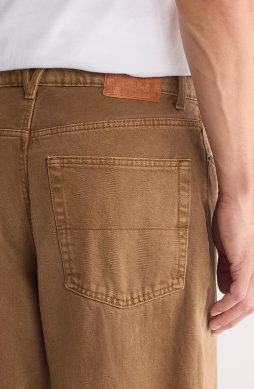 Shop Vans Baggy Cotton Denim Pants In Sepia