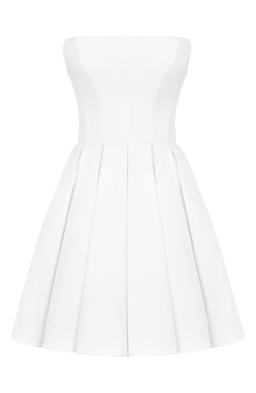 Shop House Of Cb Emmanuela Strapless Cocktail Minidress In White