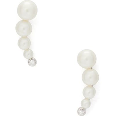 Kate Spade New York Modern Imitation Pearl Ear Crawlers