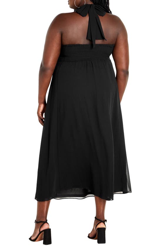 Shop City Chic Everlee Halter Dress In Black