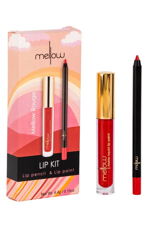 MELLOW COSMETICS Mellow Lip Kit (Nordstrom Exclusive) USD $33 Value in Mellow Rouge
